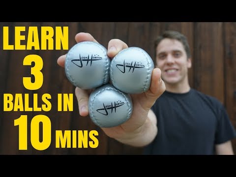 HOW TO JUGGLE 3 BALLS - Tutorial