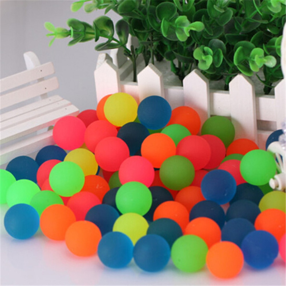 10pcs/lot Children Toy Ball Colored Boy Bouncing Ball Rubber Outdoor Toys Kids Sport Games Elastic Juggling Jumping Balls 27mm